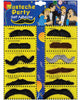 Mustache party self adhesive - card of 12