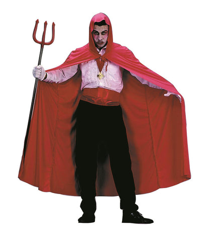 56" Hooded Cape- Red Nylon