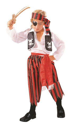 Pirate Boy-Red/Black pants
