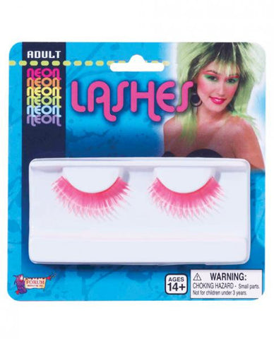 Adult Neon Eye Lashes Pink